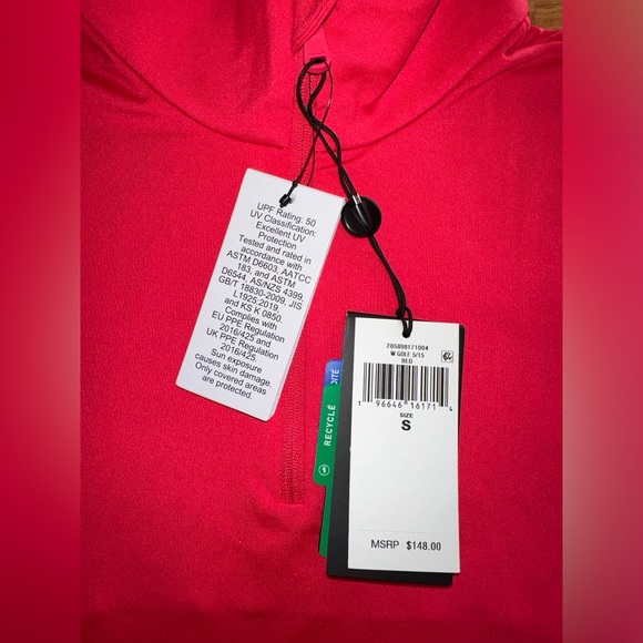 RLX Ralph Lauren Womans Size S 1/4 Zip Red Golf Polo Shirt - Picture 4 of 10